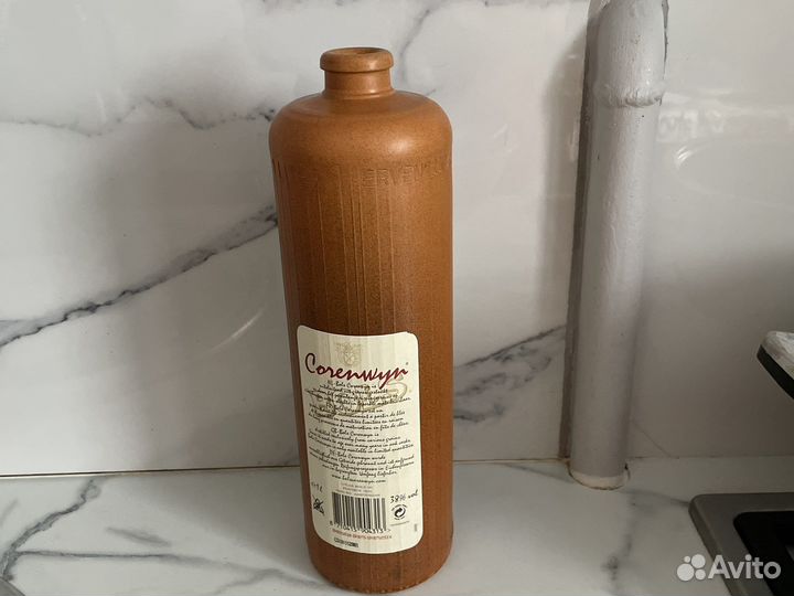 Шикарная коллекционная бутылка из глины