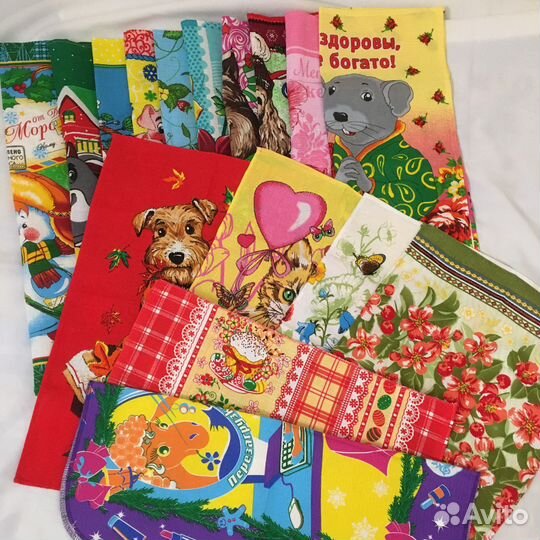 Вафельные полотенца новые