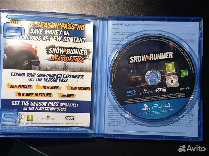 Snowrunner ps4 диск