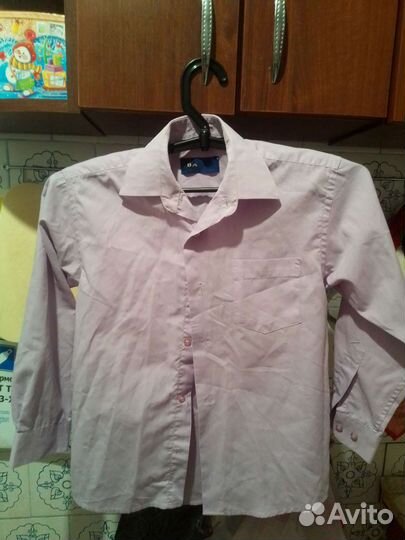 Рубашки на мальчика 122-128