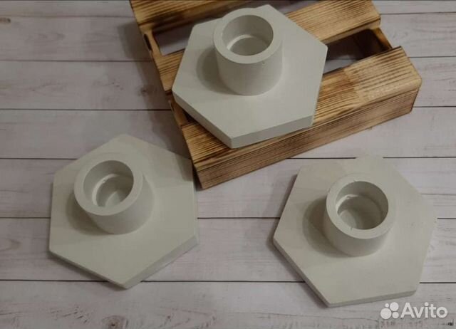 Подсвечник из гипса