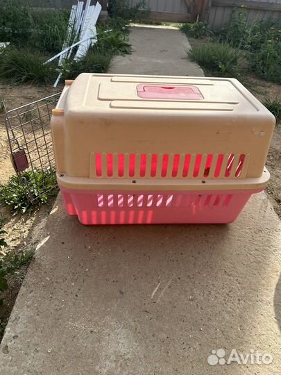 Переноска для кошек бу пластиковая