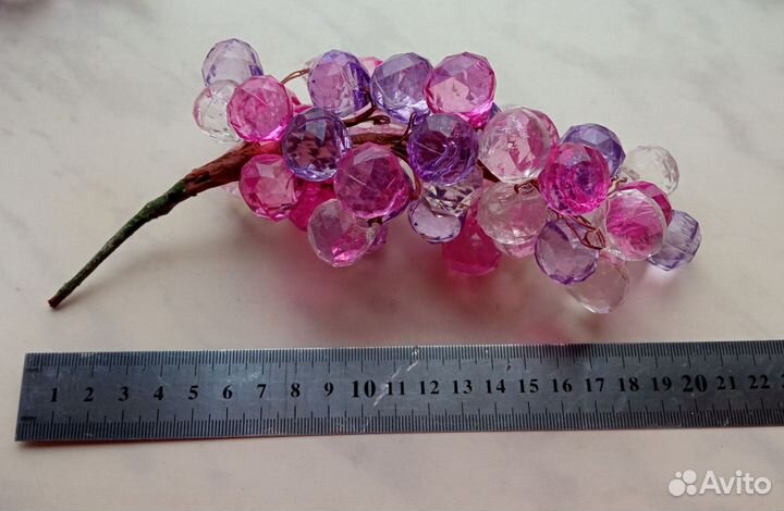 Веточки с кристаллами гроздь декор