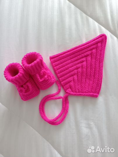 Шапочка Эльф + пинетки