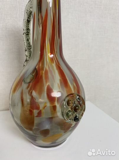 Кувшин / ваза, СССР, цветное стекло (винтаж)