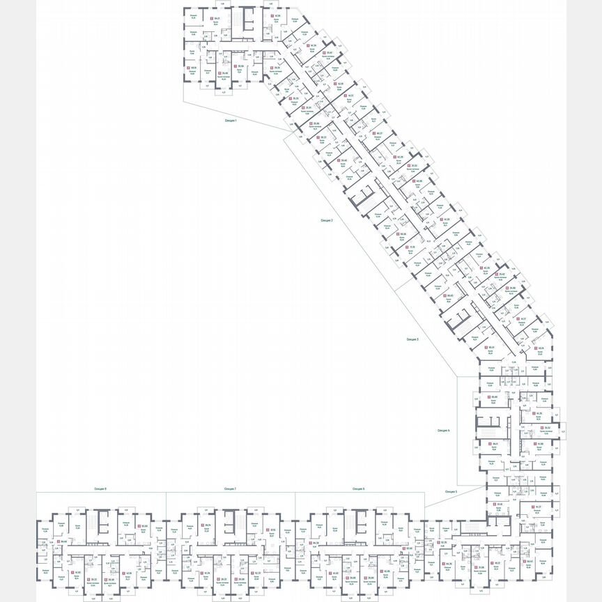 1-к. квартира, 42,3 м², 15/16 эт.