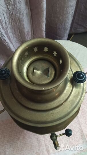 Самовар электрический СССР зшв 1989 год, латунь