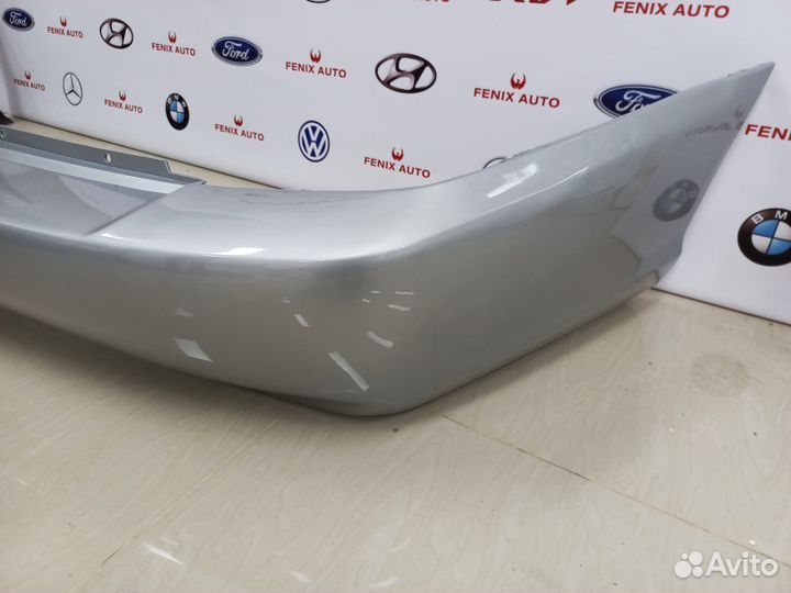 Бампер задний крашенный Хендай Акцент Серебристый