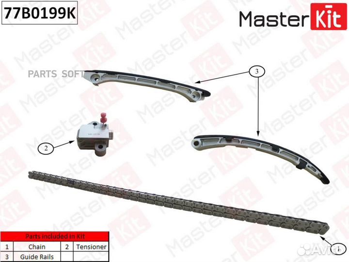Masterkit 77B0199K Комплект цепи грм Mazda CX-7 L3