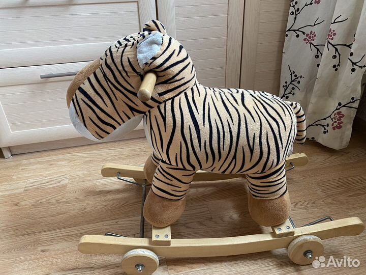 Каталка-качалка Тигр на колесах
