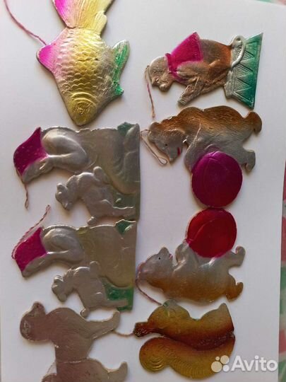 Игрушки новогодние старинные