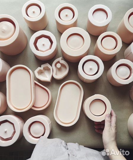 Силиконовая форма Кашпо Горшок