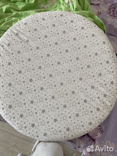 Матрас в круглую кроватку