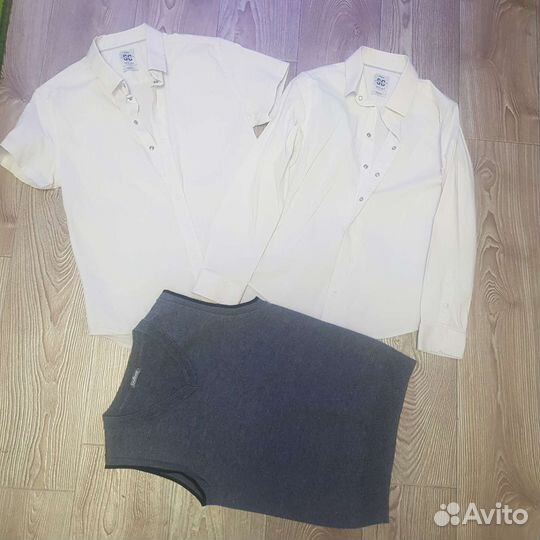 Комплект для школы(рубашки и жилетка)