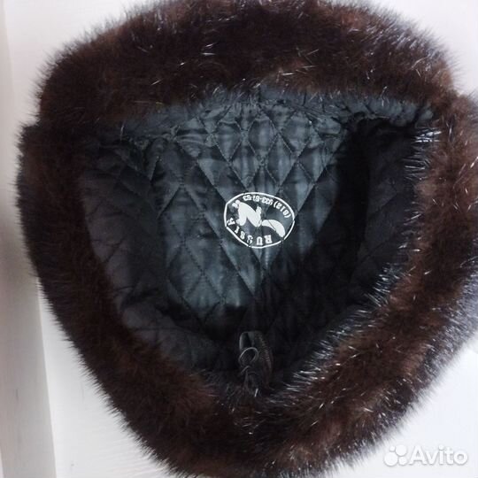 Шапка ушанка норка