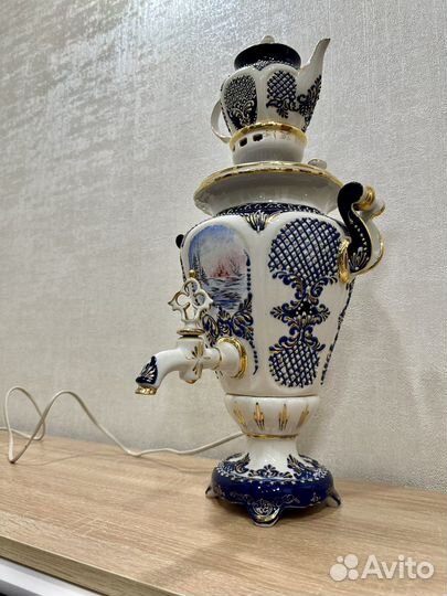 Самовар электрический фарфоровый