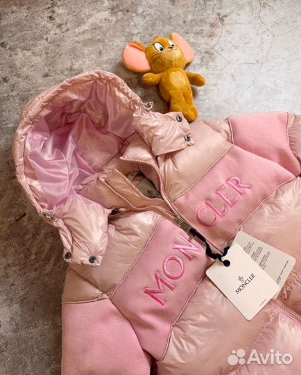 Пуховик куртка Moncler Pink NFS