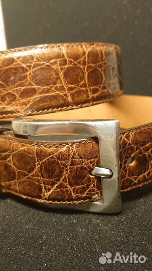 Новый Damico Крокодил муж. ремень Оригинал Италия
