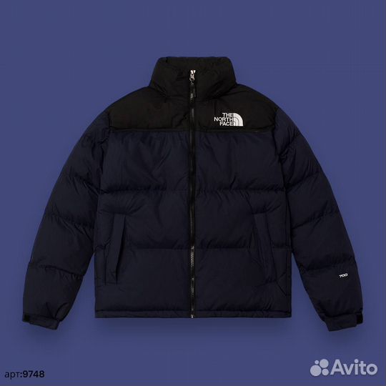 Зимняя куртка The North Face 700 темно синяя 44(XS/S)