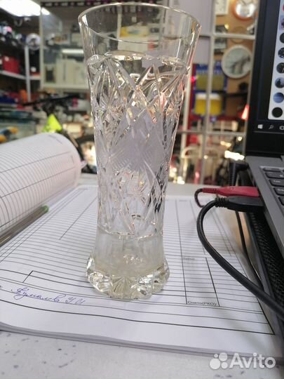 Ваза хрустальная