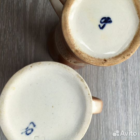 Винтаж. СССР. Кружка. Керамика. 2шт