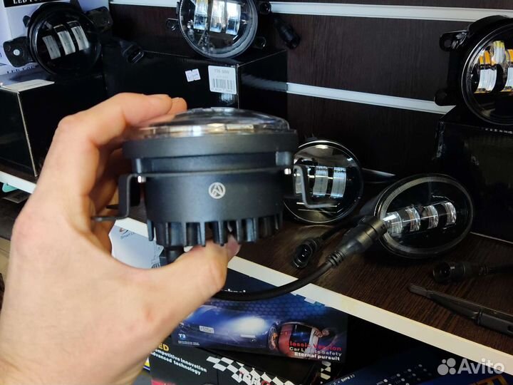 LED противотуманная фара Ford Focus 3 линза 2шт