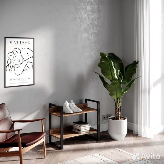 Этажерка лофт 2 полки