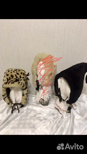 Детская шапка из меха