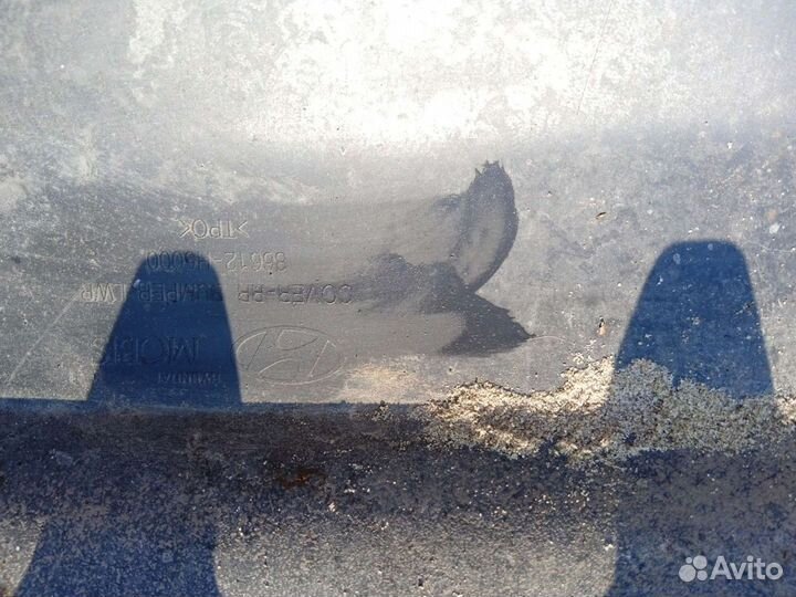 Диффузор на задний бампер Hyundai solaris