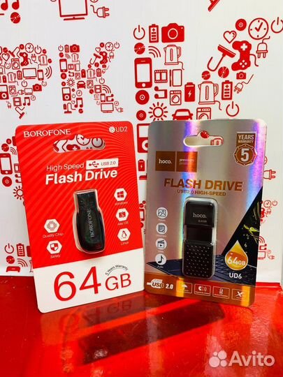 USB-флеш память на пк ноутбук на 64 гб к4