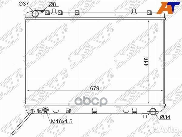 Радиатор ssangyong korando/tagaz tager 2.3/2.9D