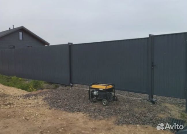 Откатные ворота на заказ 4,3*2