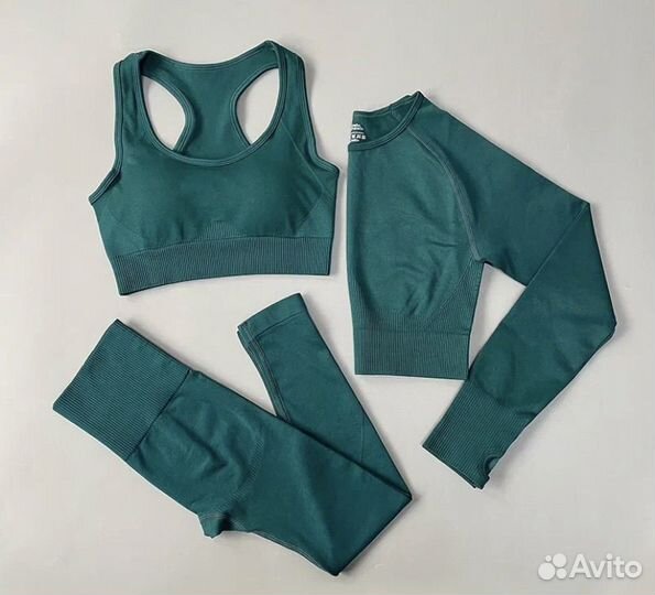 Спортивный костюм женский новый (рашгард+леггинсы)