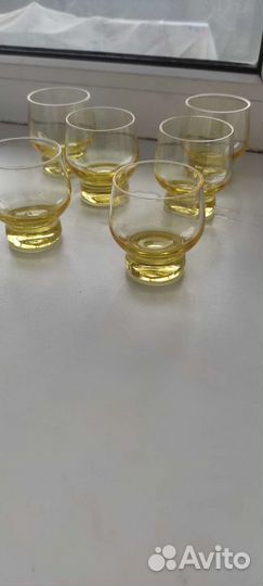 Рюмки цветное стекло СССР