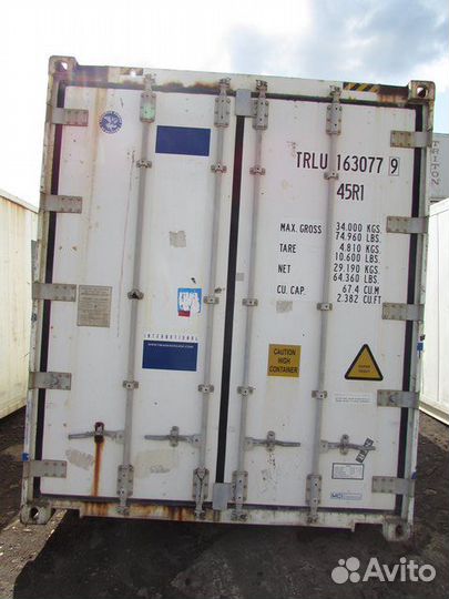 Рефконтейнер 40 футов trlu 163077-9 2005 г.в
