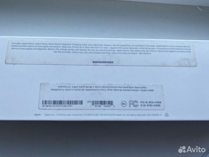 Часы Apple watch series 3 38mm