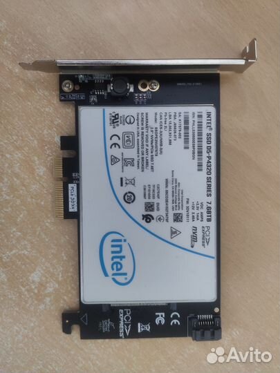 SSD 8TB (7.68TB) Intel D5-P4320 U.2 SFF-8639 nvme