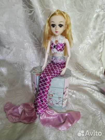Кукла шарнирная большая. Русалочка