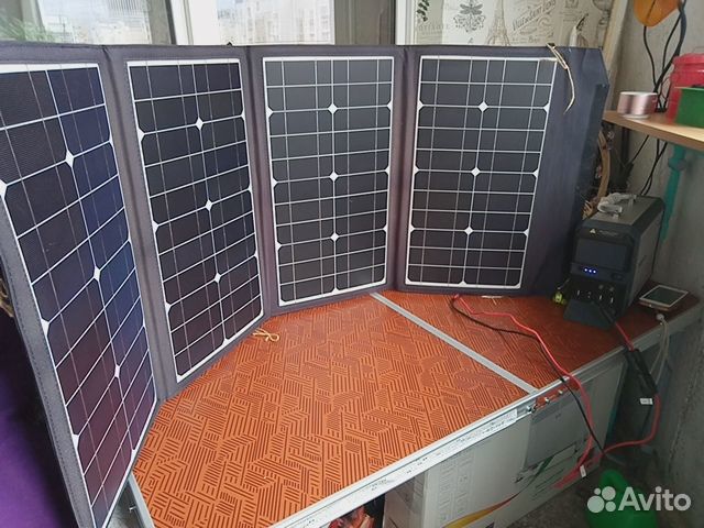 Переносной аккумулятор+солнечная панель