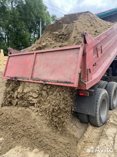 Песок мытый карьерный щебень