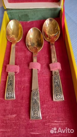 Ложки кофе серебро 875 звезда,6шт-92 грамма б/у