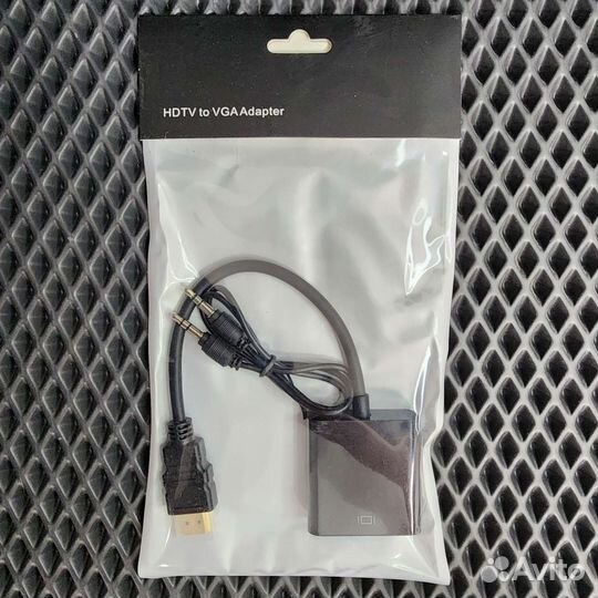 Переходник с hdmi на VGA со звуком