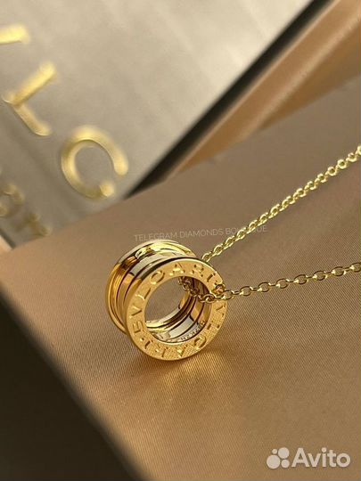 Колье Bvlgari B zero жёлтое золото 750 проба