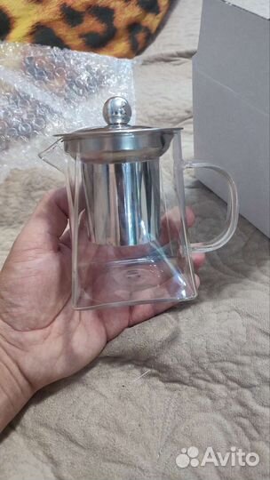 Чайник заварочный новый стеклянный