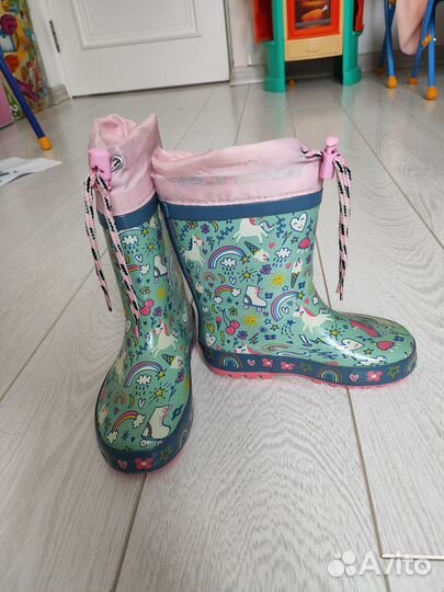 Резиновые сапоги для девочки 27 р-р