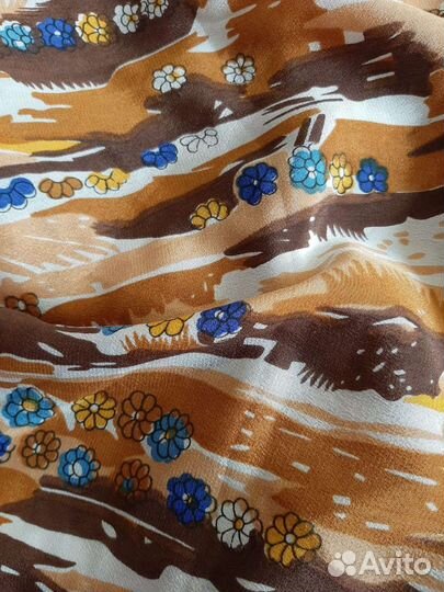 Отрез крепдешин,шерсть,винтаж СССР