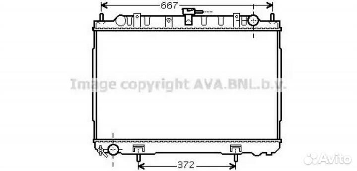 Радиатор охлаждения Ниссан X-Trail T30 2.2 2001