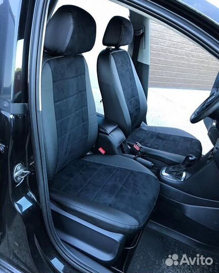 Чехлы Алькантара на Volkswagen Polo от Автопилот