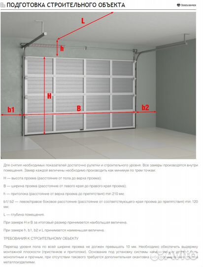 Металлические ворота в гараж