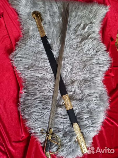 Морской палаш резной